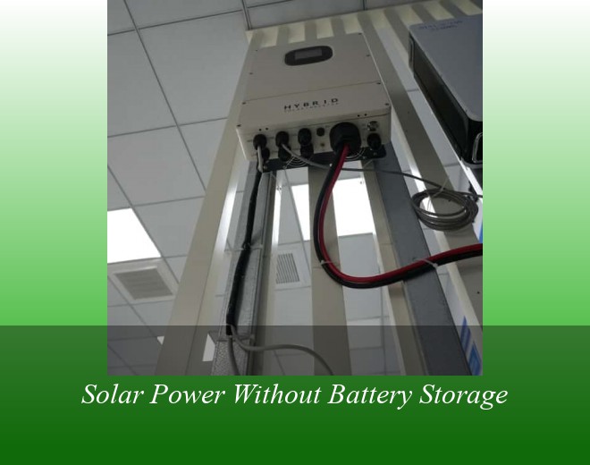 Solar Power Without Battery Storage